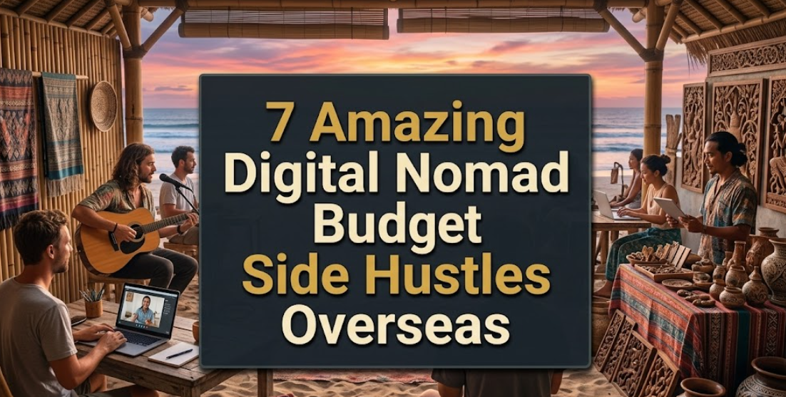 7 Amazing Digital Nomad Budget Side Hustles Overseas That Really Pay the Bills