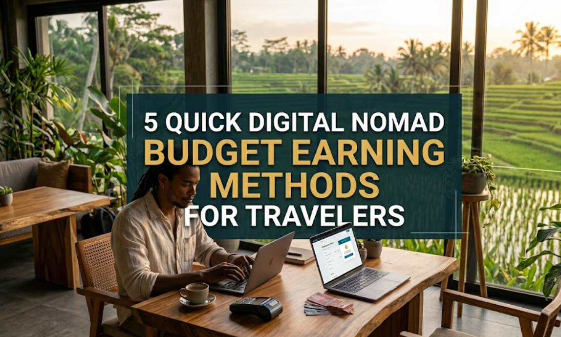 5 Quick Digital Nomad Budget Earning Methods for Travelers
