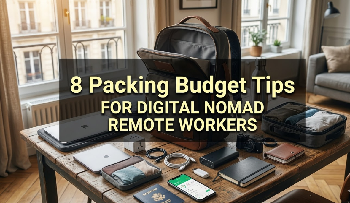 8 Packing Budget Tips for Digital Nomad Remote Workers