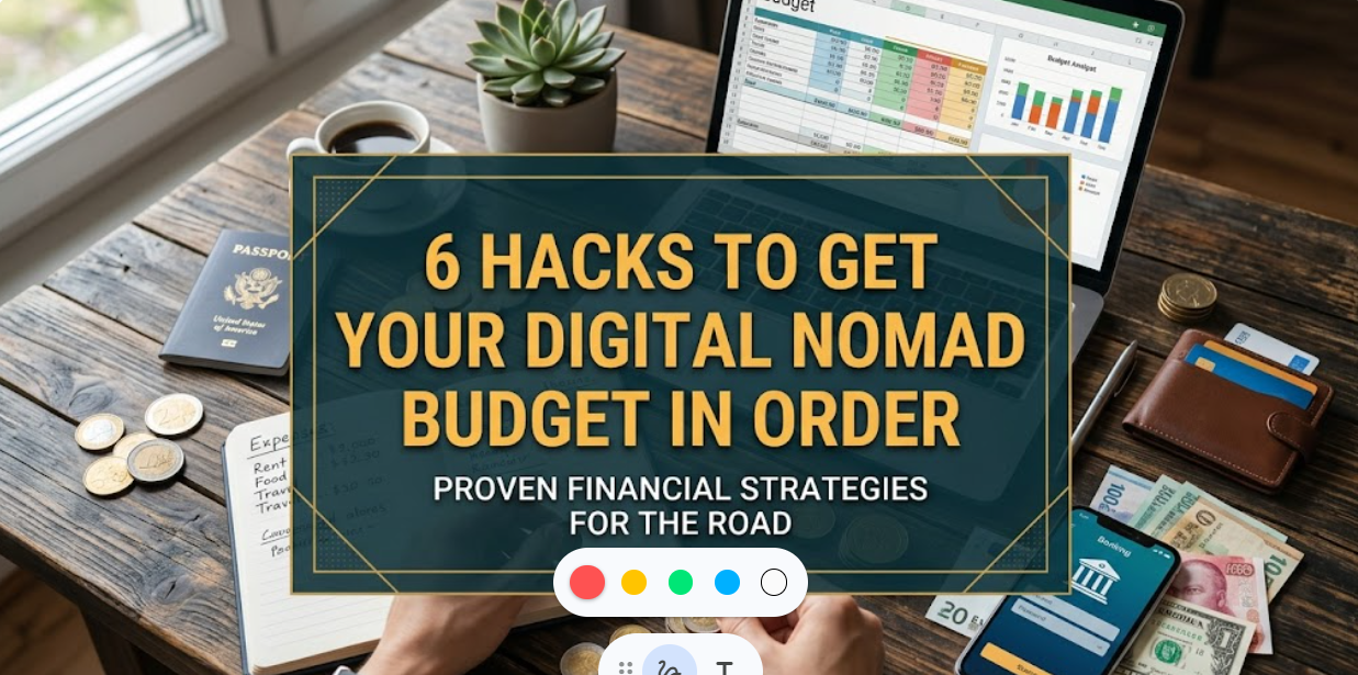 Travel life setup: 6 hacks to get your digital nomad budget in order